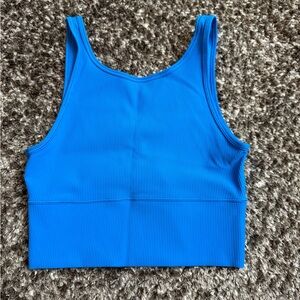 lululemon athletica Vibrant Blue Ribbed Tank Top